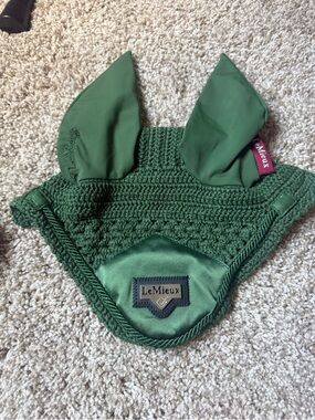 LeMieux Green Crochet Ear Bonnet